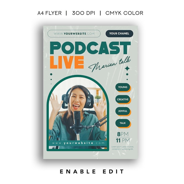 PSD podcast live flyer