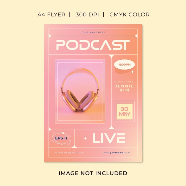 PSD podcast live flyer