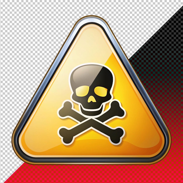 poison icon on transperent background