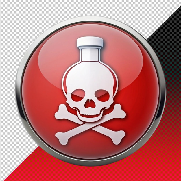 poison icon on transperent background