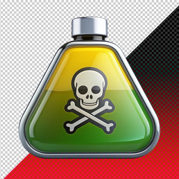 poison icon on transperent background