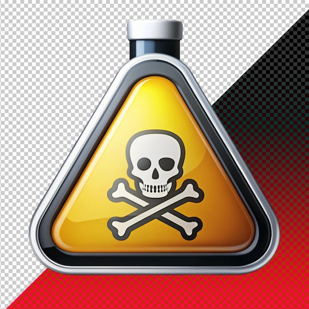 poison icon on transperent background