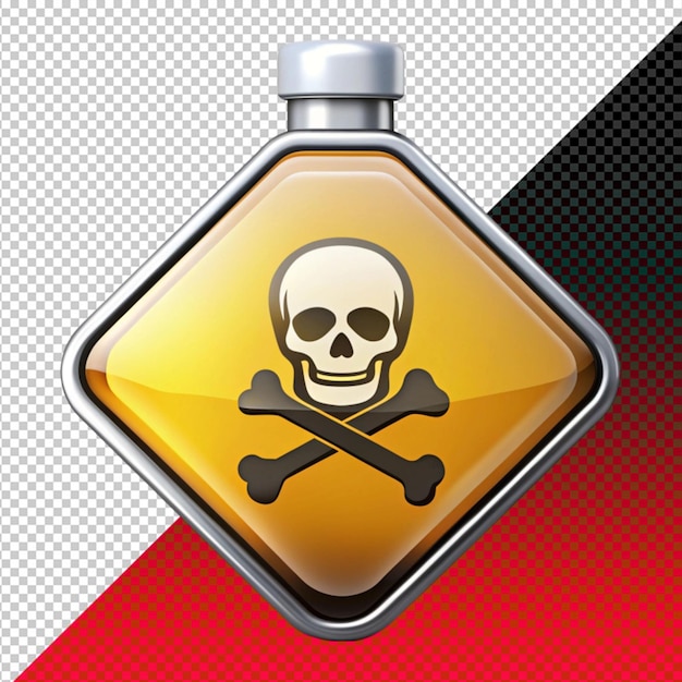 poison icon on transperent background