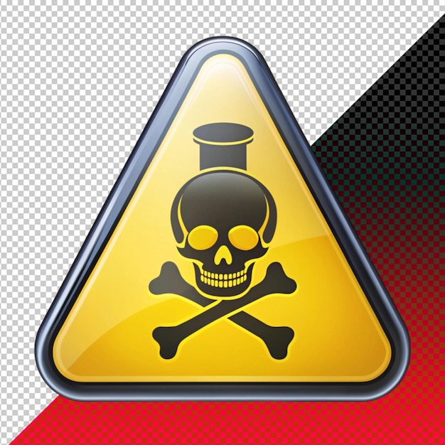 PSD poison icon on transperent background