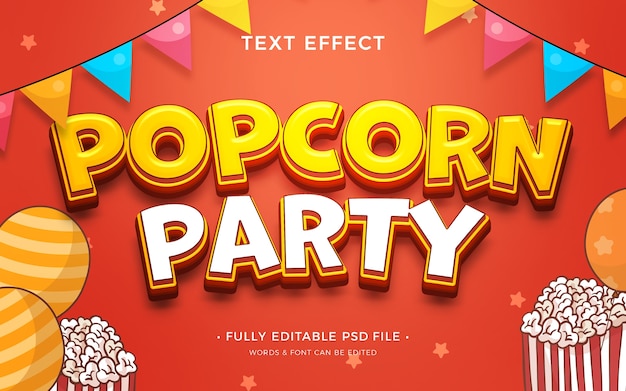 Popcorn text effect