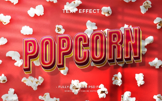 Popcorn text effect