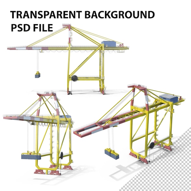 PSD port container crane png