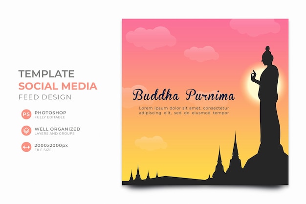 PSD a postcard for buddha puri.