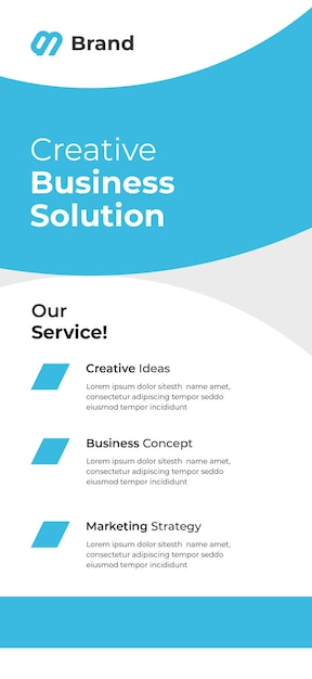 PSD a poster for our business that has a business plan on it