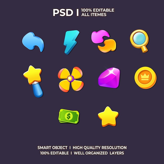 PSD a poster for a smart application with a blue and purple star on it