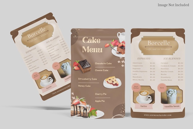 pouch coffee Mockup