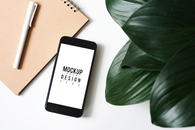 PSD premium mobile phone screen mockup template