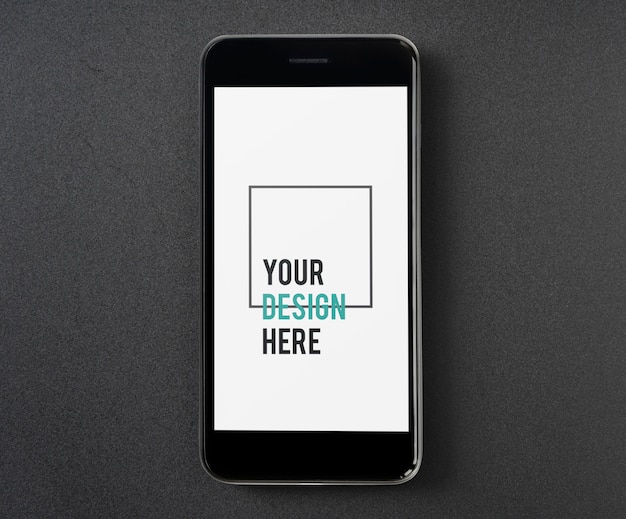 Premium mobile phone screen mockup template