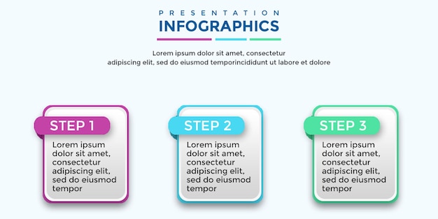 PSD presentation infographic template editable psd file