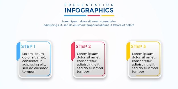 PSD presentation infographic template editable psd file