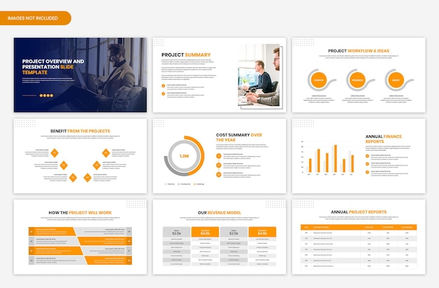 Project overview and presentation slide template