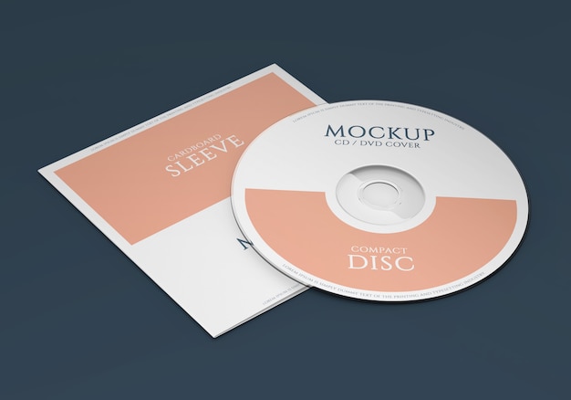 PSD promotional material cd package mockup