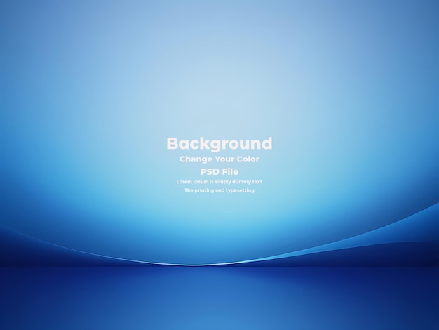 PSD psd abstract blue gradient background empty blue texture