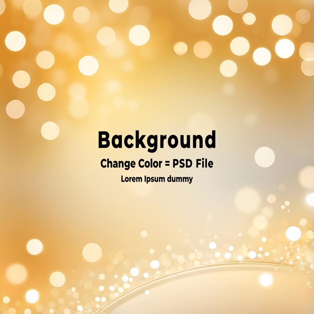 PSD psd abstract cream background with blurry festival lights and outdoor celebration bokeh