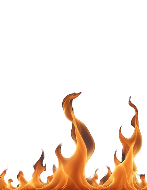 PSD psd fire flame isolated on a transparent background for social media poster and banner post