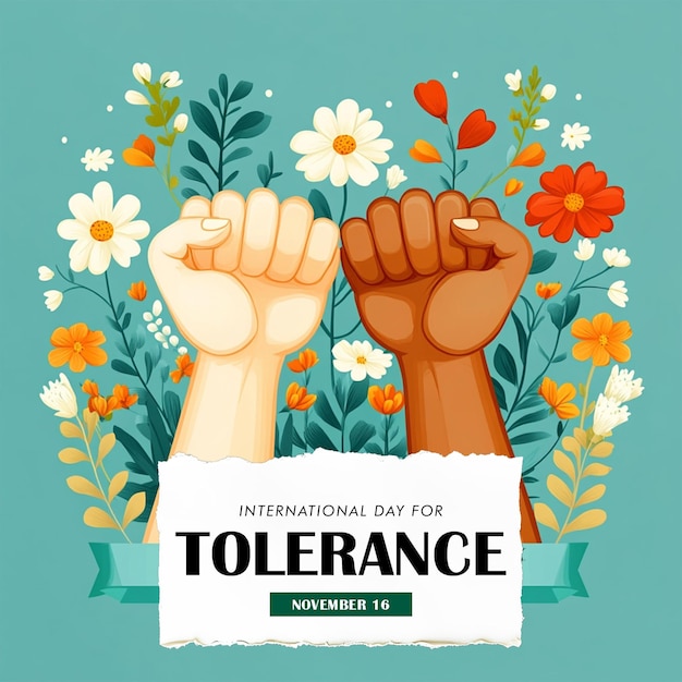 PSD psd international day for tolerance creative style banner