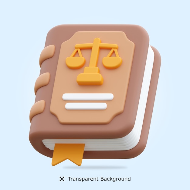 PSD psd law book 3d icon