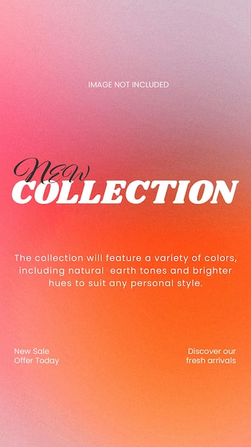 PSD psd new collection fashion design for social media and instagram story template