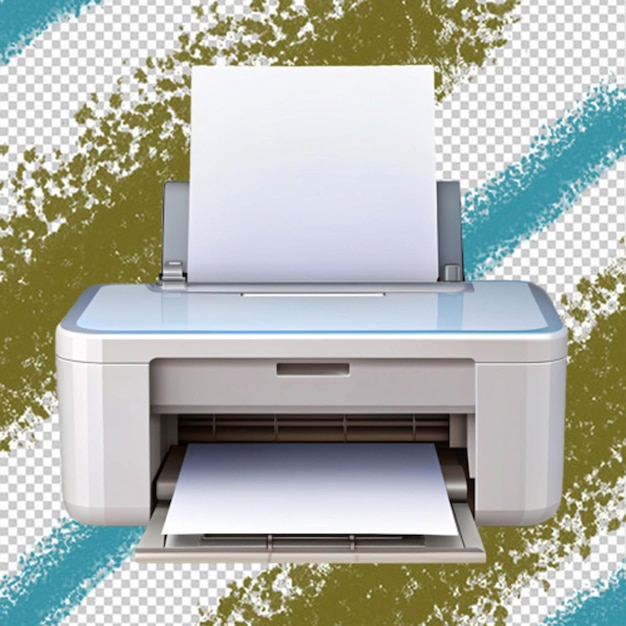 PSD of a printer on transparent background