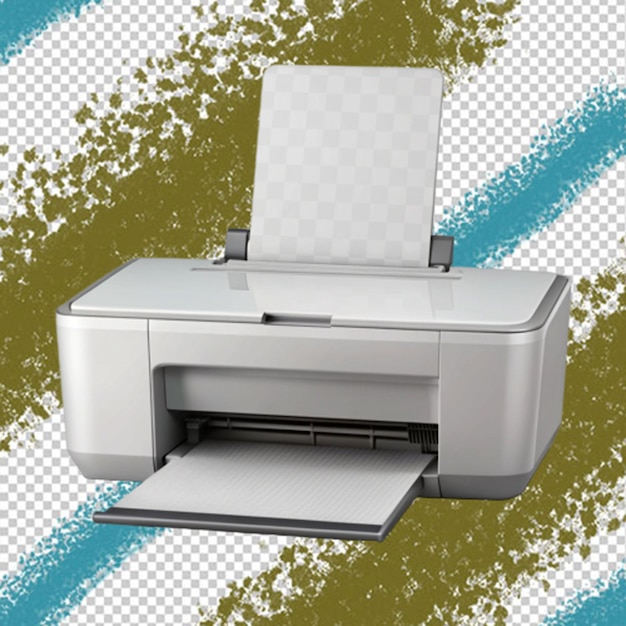 PSD of a printer on transparent background