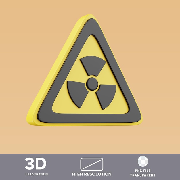 PSD psd radiation 3d illustration