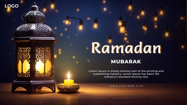 PSD Ramadan Mubarak Design islamski