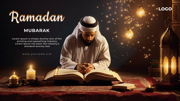 PSD Ramadan Mubarak Design islamski