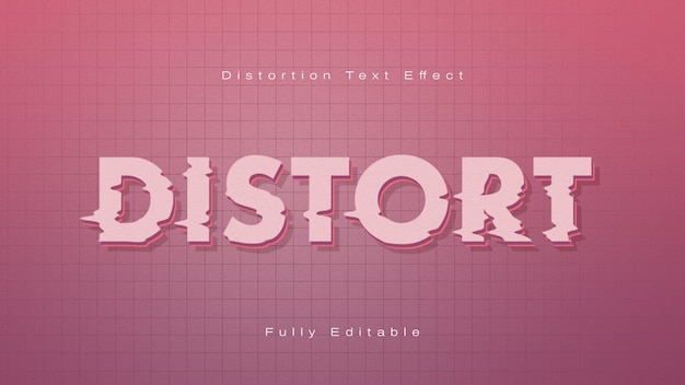 PSD psd smart object editable beautiful distortion text effect