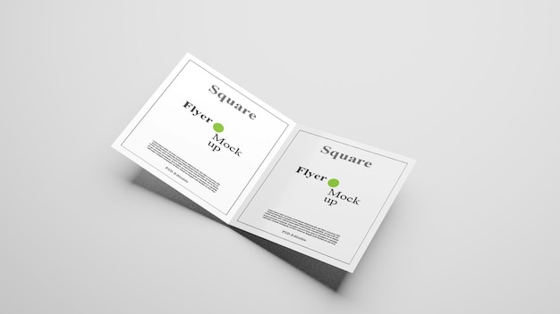 PSD psd square flyer mockup