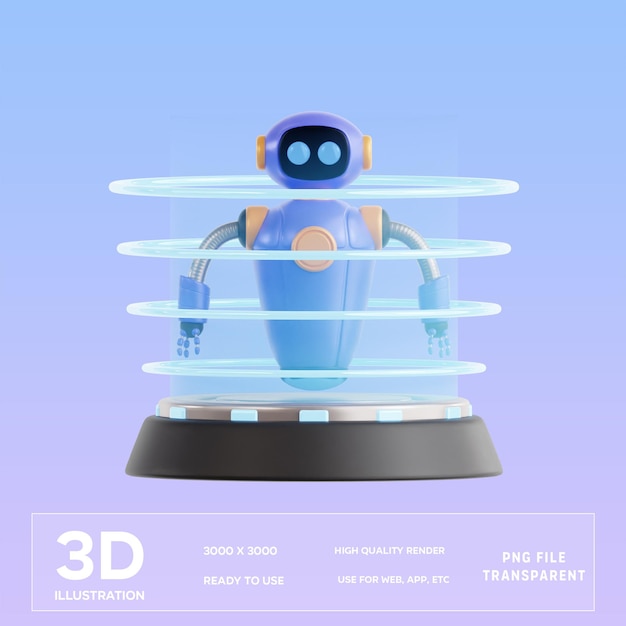 PSD psd teleportation 3d illustration