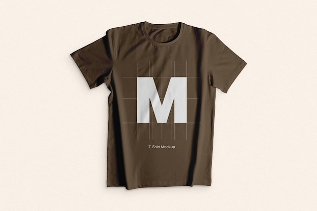 PSD Undulating TShirt Mockup Template Design