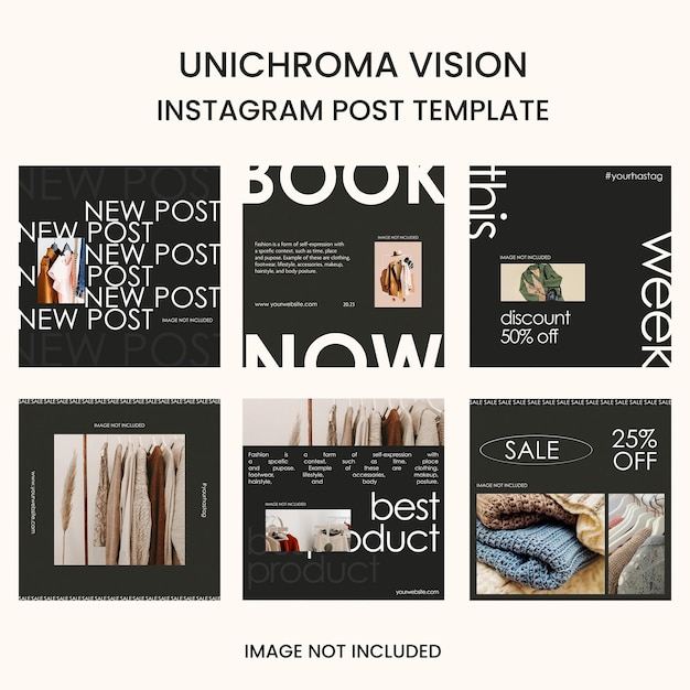 PSD psd unichroma vision instagram post template