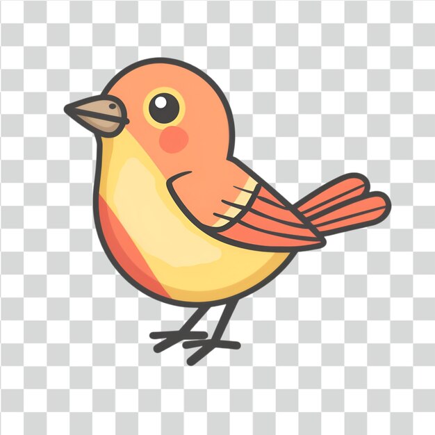 PSD psd vogel clipart op doorzichtige achtergrond