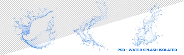 PSD psd water splash wyizolowany na warstwie alfa