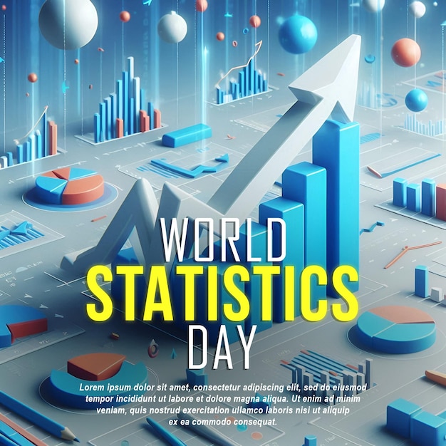 PSD psd world statistics day post template