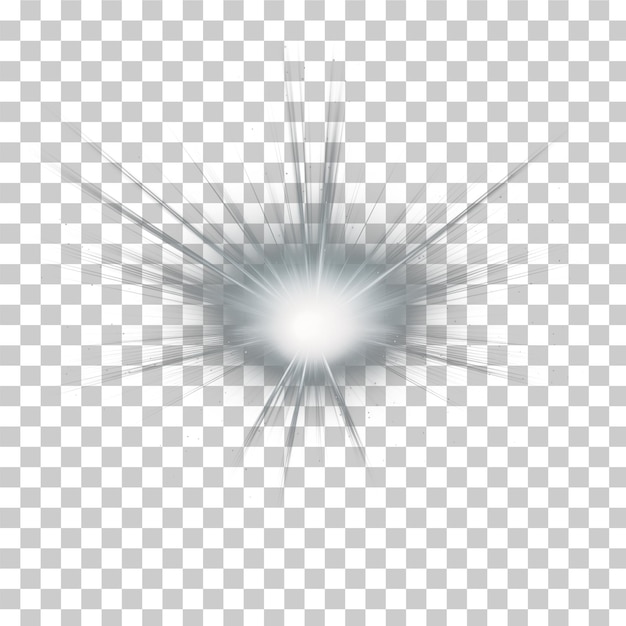 PSD a ray of light on a transparent background