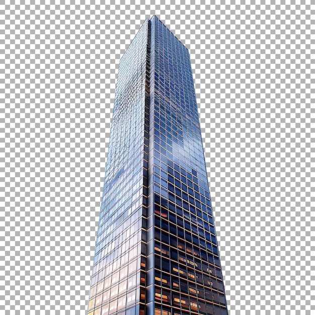 PSD real estate sky scrapper on transparent background ai generated