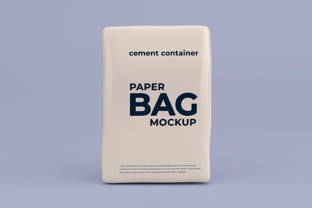 realistic cement pocket mockup template