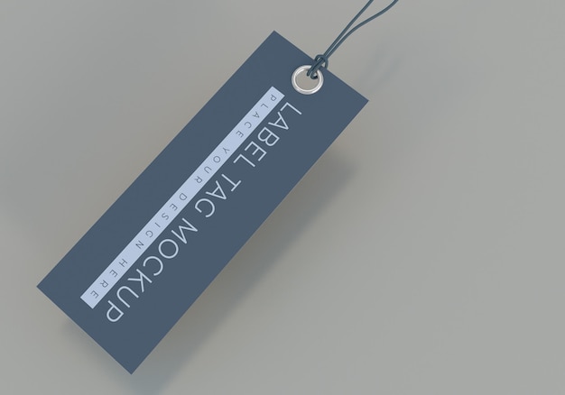 Realistic Label Tag Mockup Design