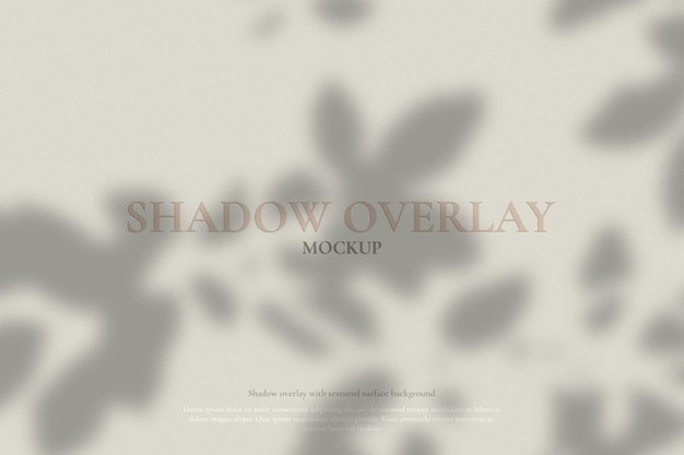 PSD realistic leaves shadow overlay effect