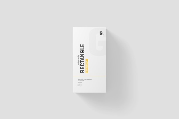 PSD rectangle box packaging mockup