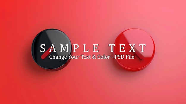 PSD red and black circles with lines