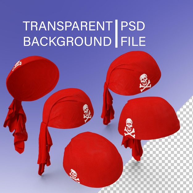 Red Pirate Scarf PNG