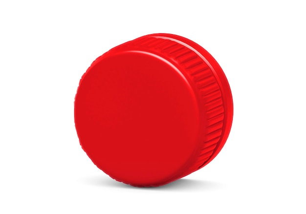 Red plastic bottle caps transparent background