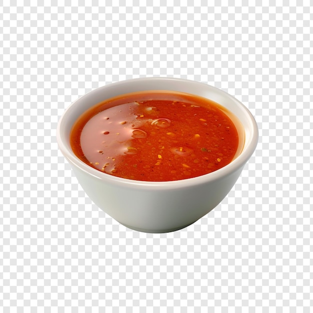 PSD red sauce in a white bowl